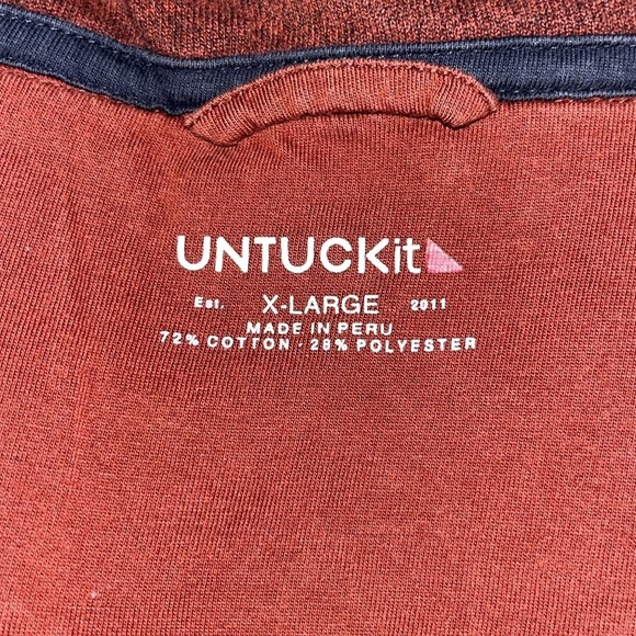 UNTUCKIT MENS PARKSON Snap Fleece Pullover Regular Fit | size XL - Picture 5 of 6